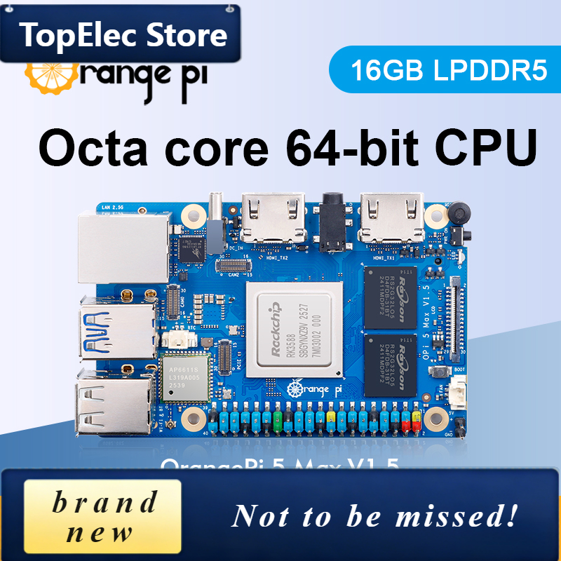 TopElec Orange Pi 5 Max 16GB V – Orange Pi 5 Max Rk3588 recenzja i cena